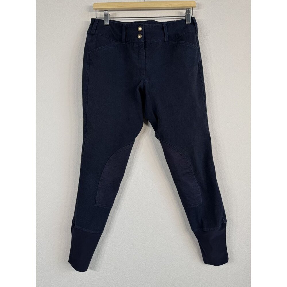Equine Couture Horse‎ Riding Schooling Breech Navy Embroidered Women’s 30 Pants